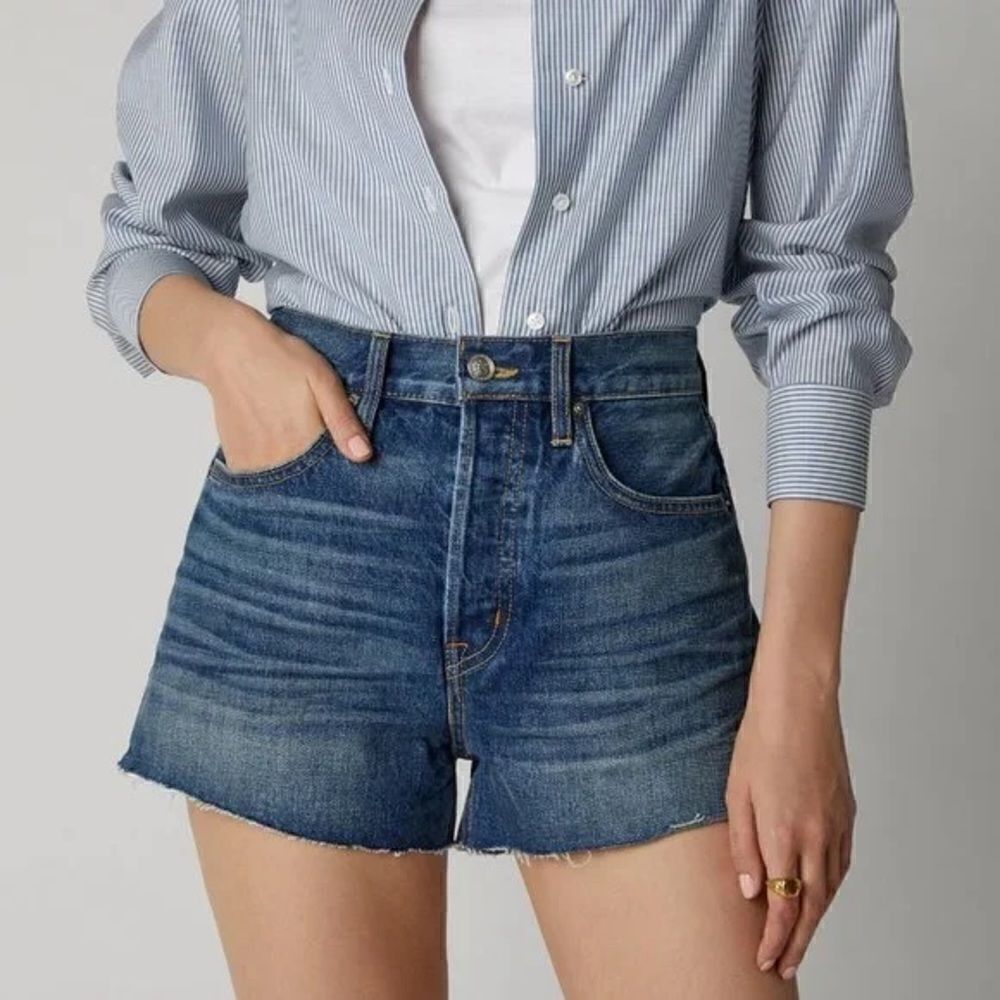 Revolve SLVRLAKE Farrah Stretch Denim Mini Shorts